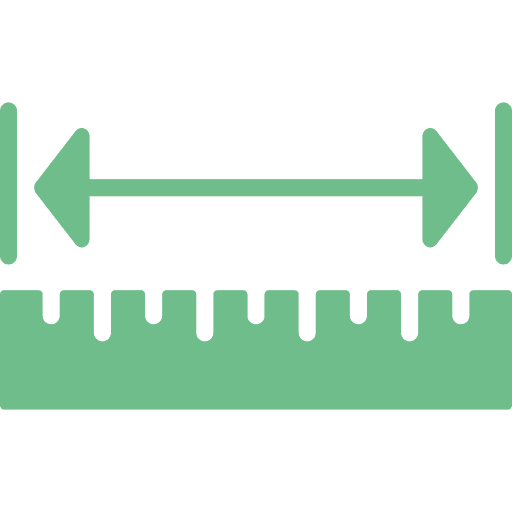 measure - height - wide - cm - m